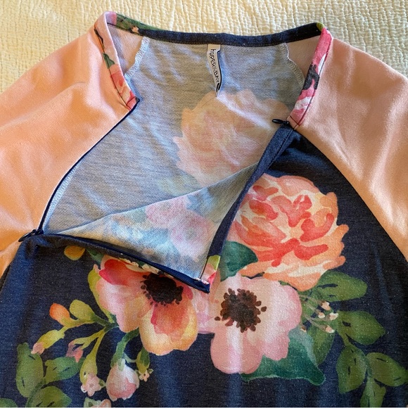 HARPER & BAY Raglan floral nursing dress - Picture 4 of 9